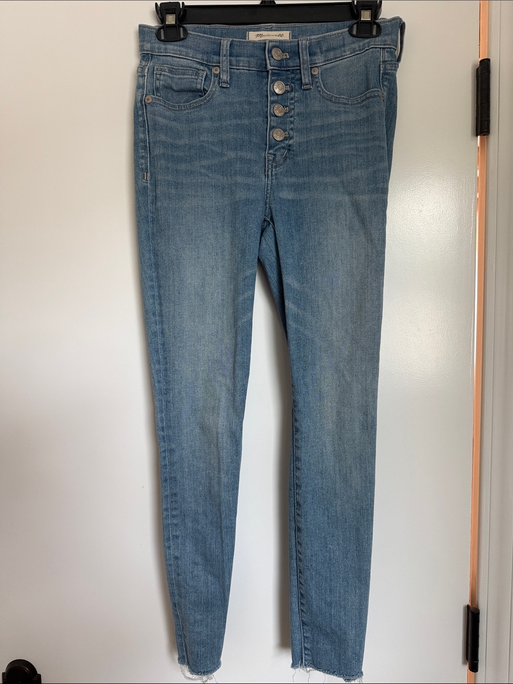 Madewell High-Rise Light Blue 9” Skinny Crop Button-Fly Women’s Jeans